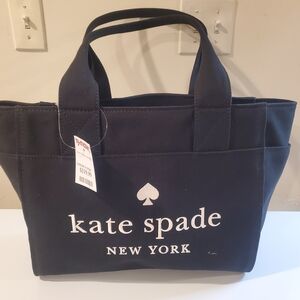 Kate Spade New York Black Canvas Tote Bag